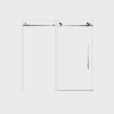 Frameless Shower Door, Smooth Sliding Tracks