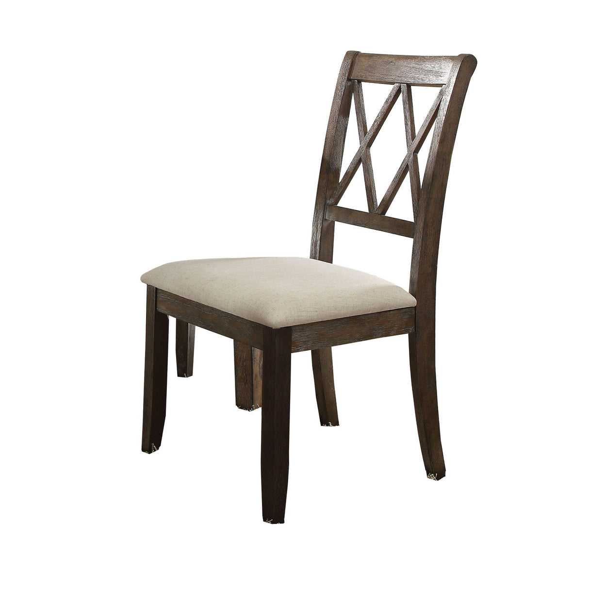 Claudia - Side Chair (Set of 2) - Beige / Brown