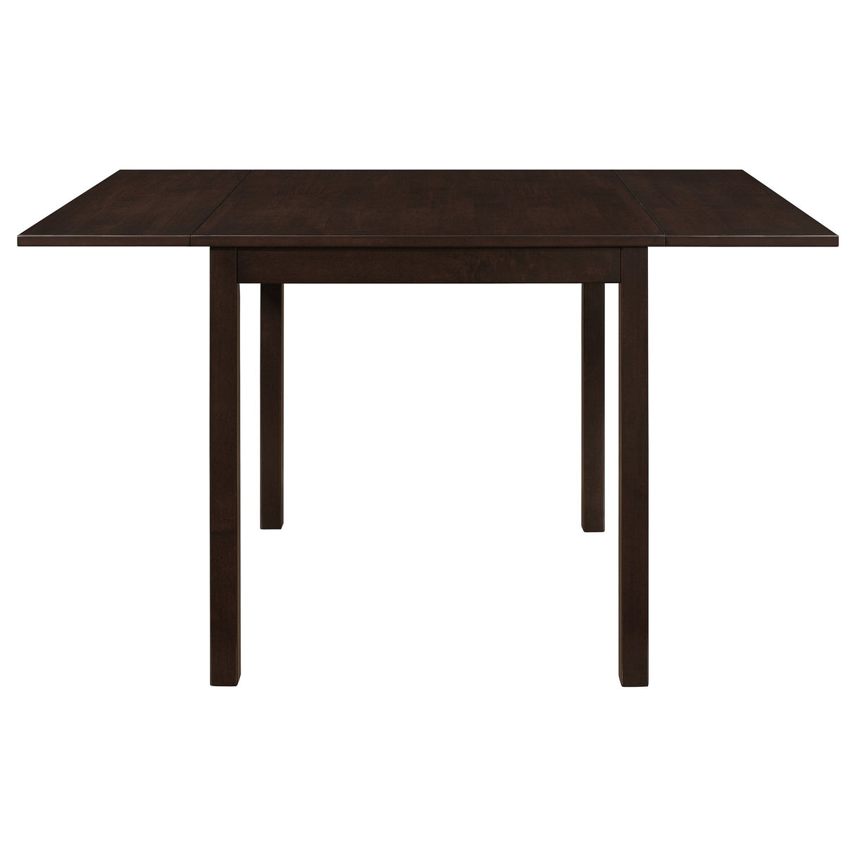 Dining Table With Drop Extension Leaf Table With Foldable Ends For Compact Spaces - Brown