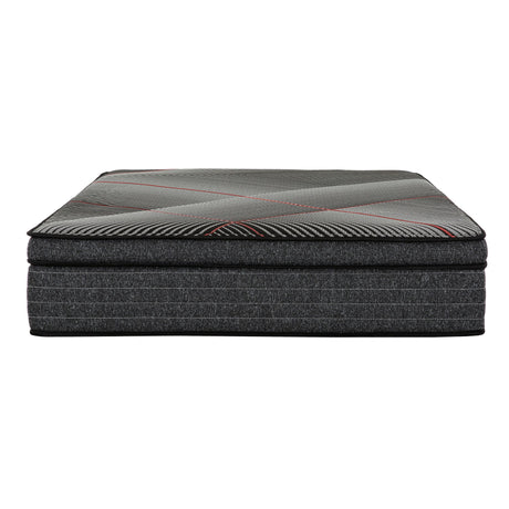 15" Euro Top Gel Memory Foam Hybrid Mattress With Pocket Coils, Cooling & Edge Support - Black - Queen