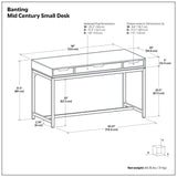 Banting - Small Desk - Walnut Brown