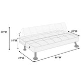 Tufted Sofa With USB Port For Living Room