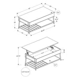 Contemporary Coffee Table, Lift Top, Rectangular