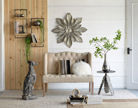 Wall Shelf With Two Shelves - Black Brown