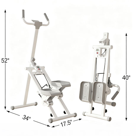 Stair Stepper Machine, Vertical Climber Exercise Equipment With LSD Display