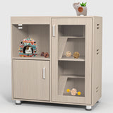 4 Tier Hamster Cage With Acrylic Windows And Storage Cabinet
