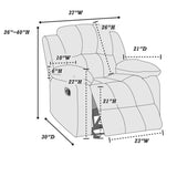Modern Living Room Set, Reclining Mechanism