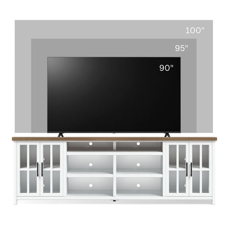 Hampton - TV Stand Console & Cable Management