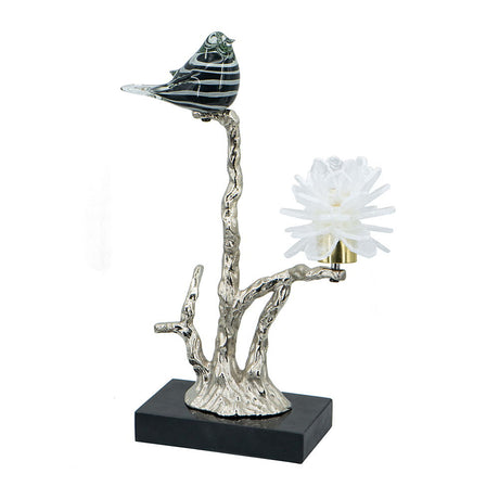 Aluminum Candle Holder With Marble Stand