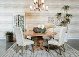 Florence 5-piece Round Dining Table Set Rustic Honey - 180200-S5A