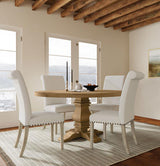 Florence 5-piece Round Dining Table Set Rustic Honey - 180200-S5B