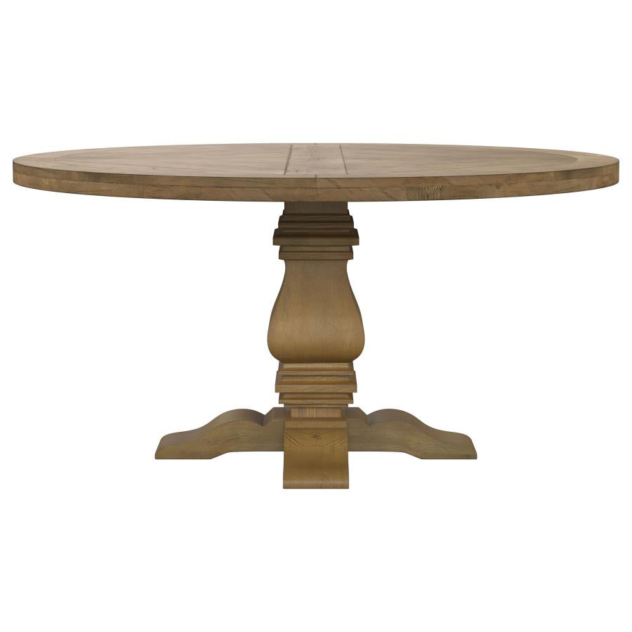 Florence 5-piece Round Dining Table Set Rustic Honey - 180200-S5B