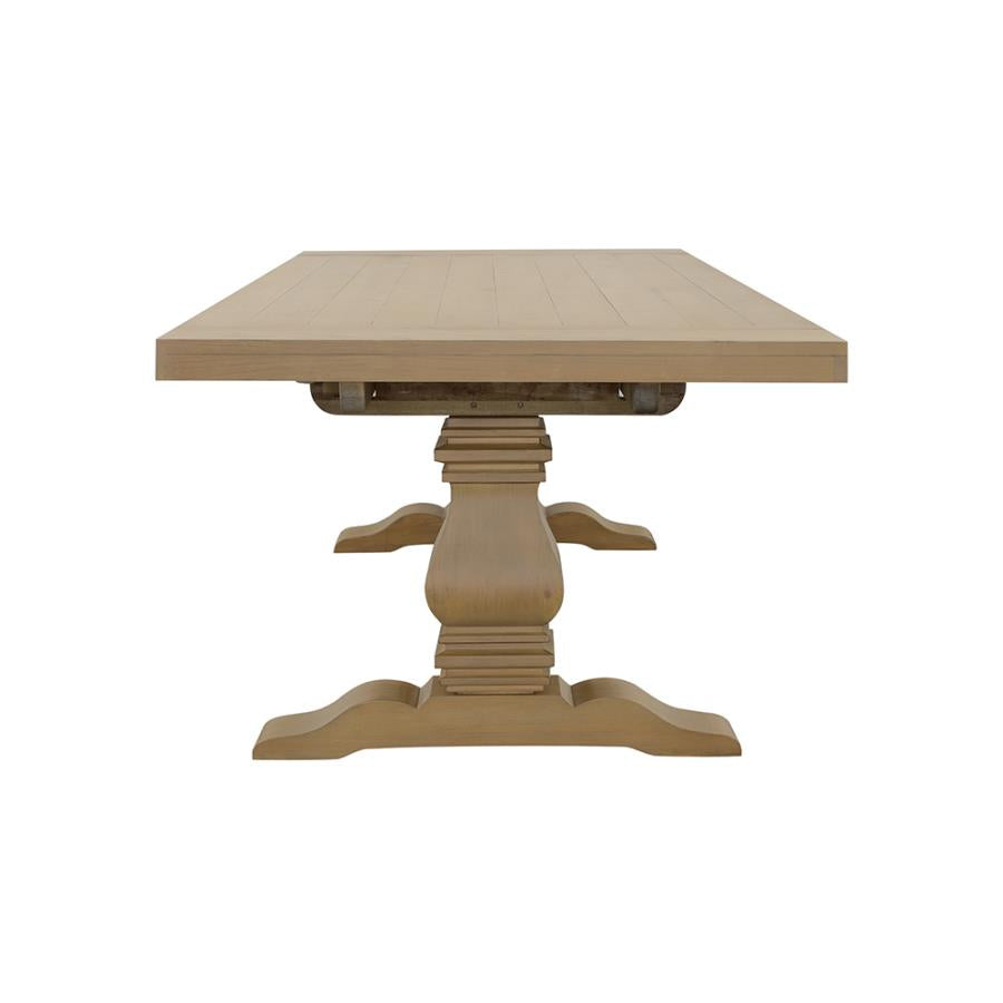 Florence 126-inch Extension Dining Table Rustic Honey - 180201