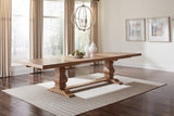 Florence 126-inch Extension Dining Table Rustic Honey - 180201
