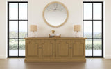 Florence 4-door Dining Sideboard Buffet Cabinet Rustic Honey - 180205
