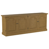 Florence 4-door Dining Sideboard Buffet Cabinet Rustic Honey - 180205