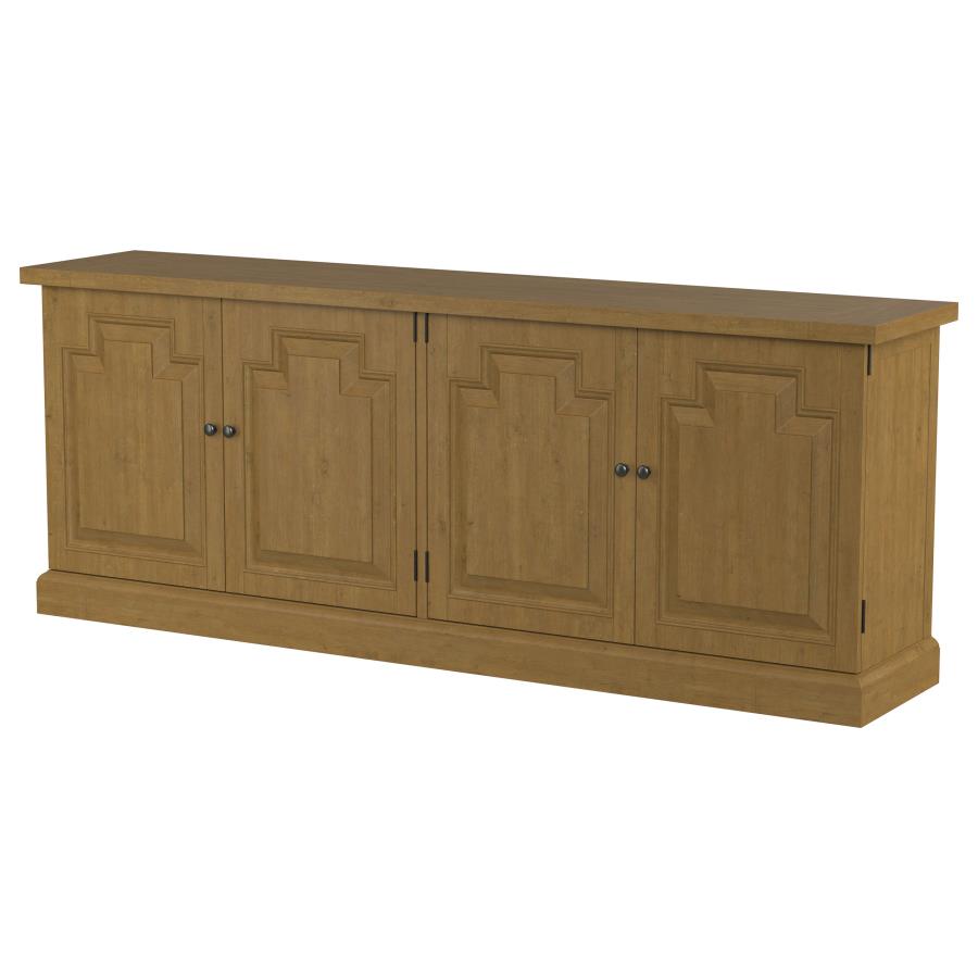 Florence 4-door Dining Sideboard Buffet Cabinet Rustic Honey - 180205