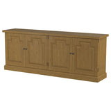 Florence 4-door Dining Sideboard Buffet Cabinet Rustic Honey - 180205