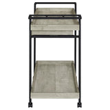 Ventura 1-drawer Engineered Wood Bar Cart Grey Driftwood - 181005