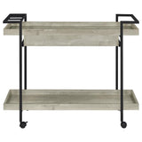 Ventura 1-drawer Engineered Wood Bar Cart Grey Driftwood - 181005