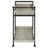 Ventura 1-drawer Engineered Wood Bar Cart Grey Driftwood - 181005