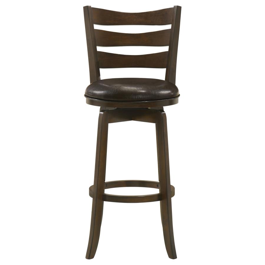 Murphy Wood Pub Height Swivel Bar Chair Dark Brown - 181369