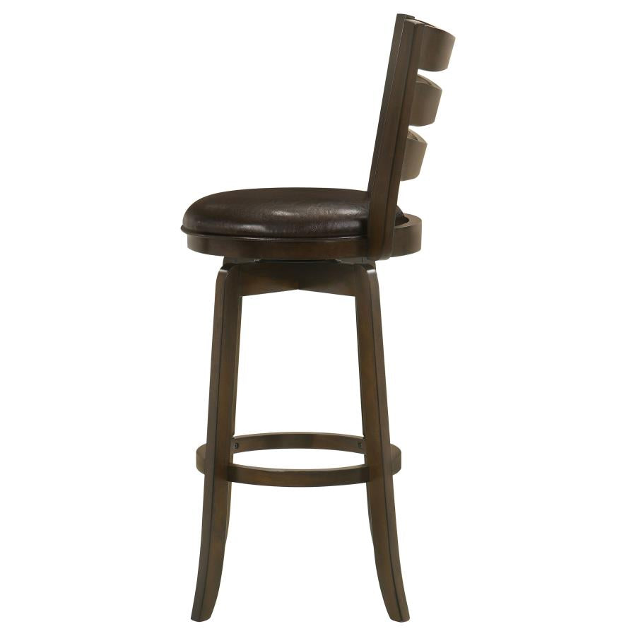 Murphy Wood Pub Height Swivel Bar Chair Dark Brown - 181369