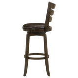Murphy Wood Pub Height Swivel Bar Chair Dark Brown - 181369
