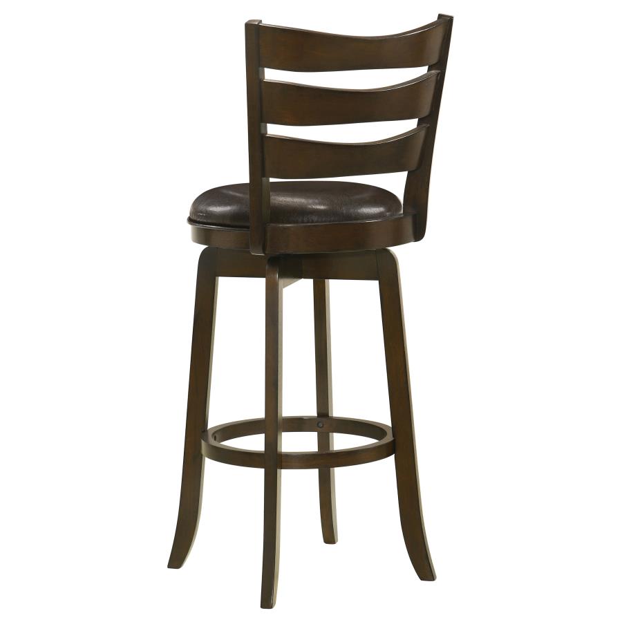 Murphy Wood Pub Height Swivel Bar Chair Dark Brown - 181369
