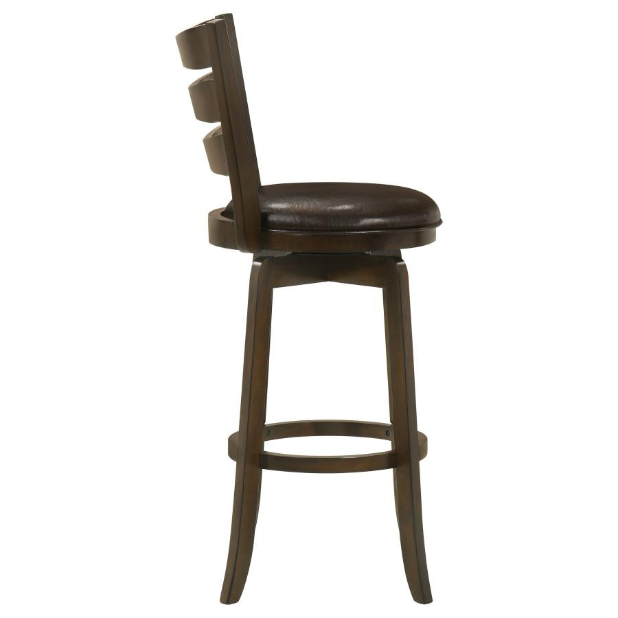 Murphy Wood Pub Height Swivel Bar Chair Dark Brown - 181369