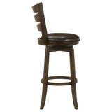 Murphy Wood Pub Height Swivel Bar Chair Dark Brown - 181369