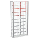 Montara Tempered Glass Wine Storage LED Curio Cabinet Chrome - 182037