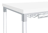 Norcrest 47-inch Acrylic Leg Bar Table White High Gloss - 182101