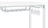 Norcrest 47-inch Acrylic Leg Bar Table White High Gloss - 182101