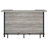 Bellemore Freestanding Home Bar Wine Cabinet Grey Driftwood - 182105