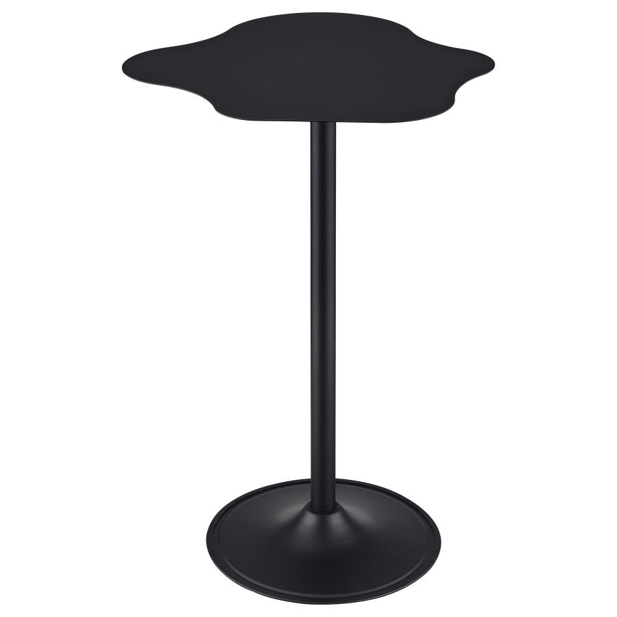 Keanu Curved 29-inch Cloud-Shaped Bistro Bar Table Black - 182230