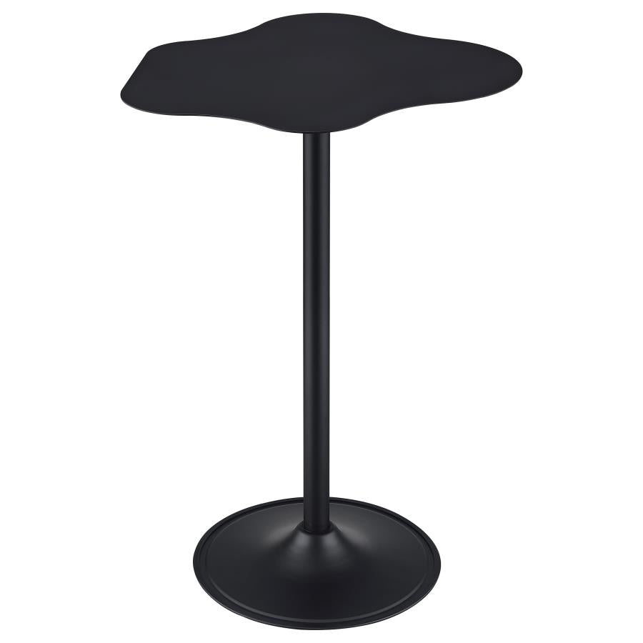Keanu Curved 29-inch Cloud-Shaped Bistro Bar Table Black - 182230