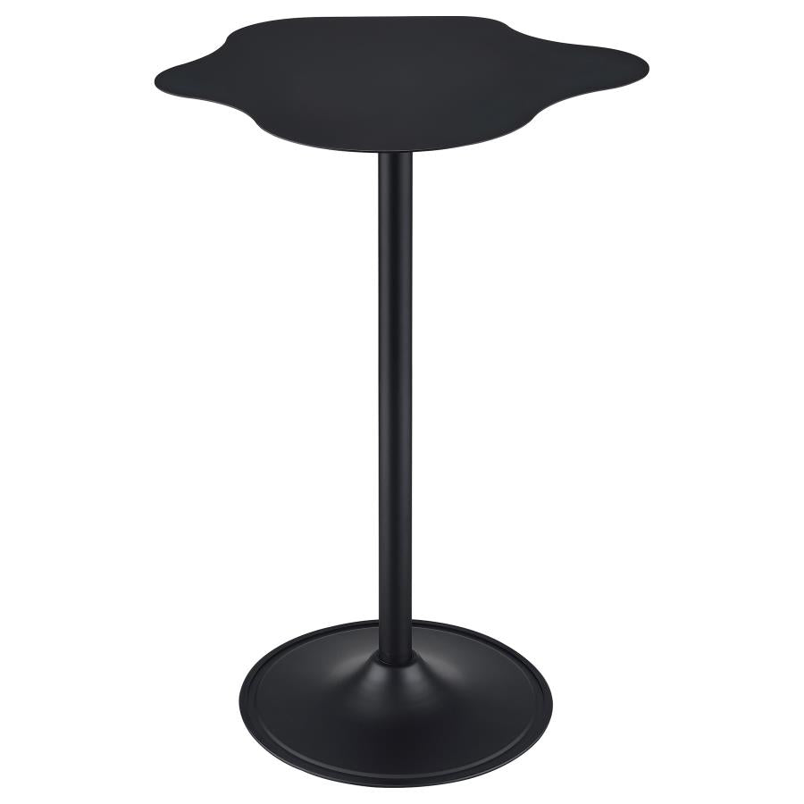 Keanu Curved 29-inch Cloud-Shaped Bistro Bar Table Black - 182230