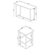 Marmot 4-piece Rectangular Counter Height Table Set Chrome - 182253