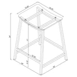 Jovani Acrylic Backless Counter Stool Chrome (Set of 2) - 182358