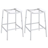 Jovani Acrylic Backless Bar Stool Chrome (Set of 2) - 182359