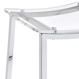 Jovani Acrylic Backless Bar Stool Chrome (Set of 2) - 182359
