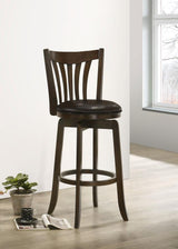 Lambert Wood Pub Height Swivel Bar Chair Dark Cherry - 182509