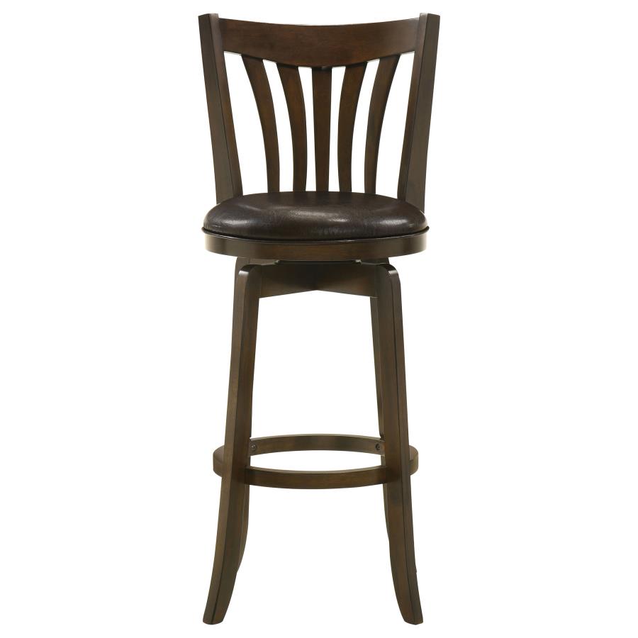 Lambert Wood Pub Height Swivel Bar Chair Dark Cherry - 182509