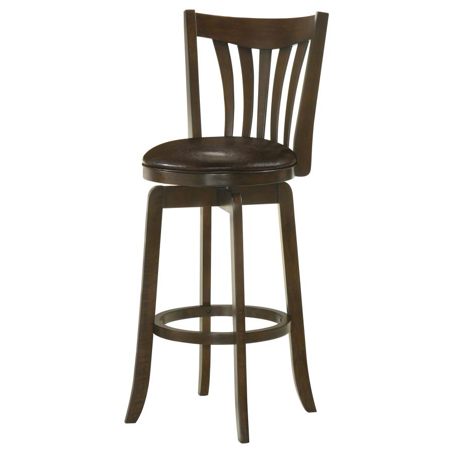 Lambert Wood Pub Height Swivel Bar Chair Dark Cherry - 182509
