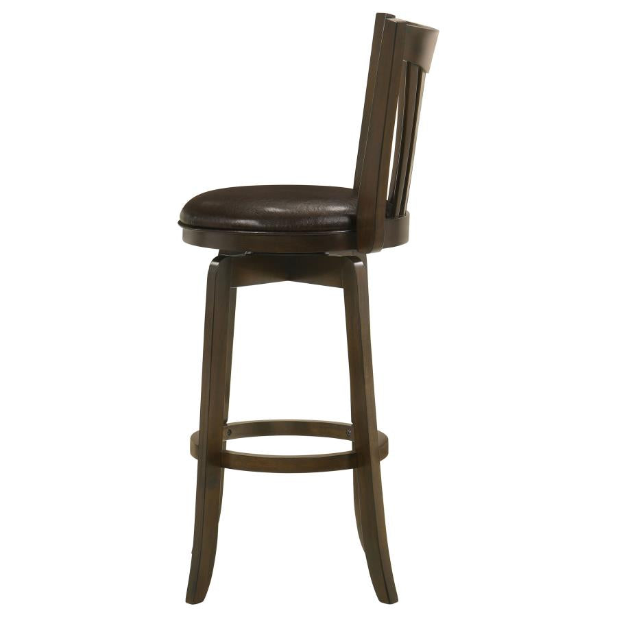 Lambert Wood Pub Height Swivel Bar Chair Dark Cherry - 182509