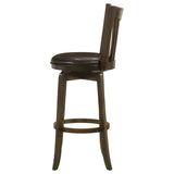 Lambert Wood Pub Height Swivel Bar Chair Dark Cherry - 182509