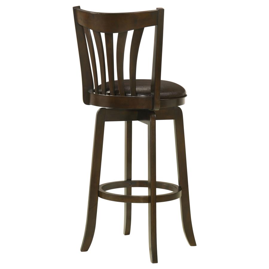 Lambert Wood Pub Height Swivel Bar Chair Dark Cherry - 182509