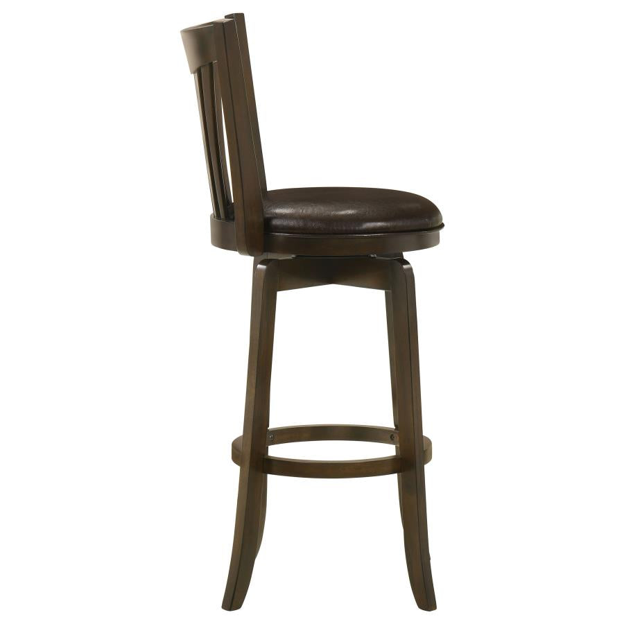 Lambert Wood Pub Height Swivel Bar Chair Dark Cherry - 182509