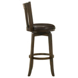 Lambert Wood Pub Height Swivel Bar Chair Dark Cherry - 182509